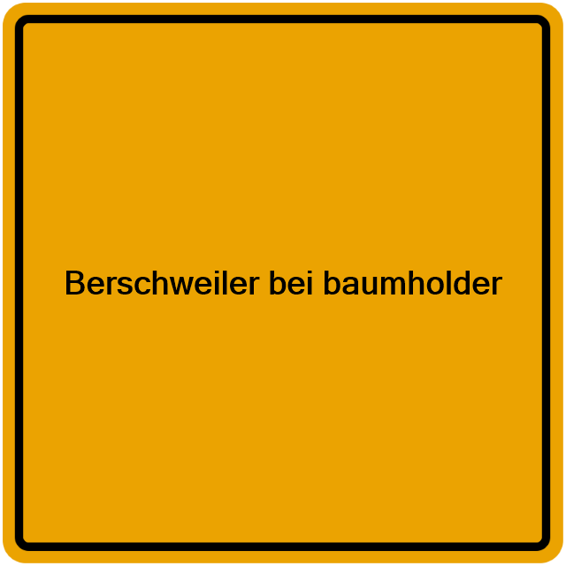 Einwohnermeldeamt24 Berschweiler bei baumholder